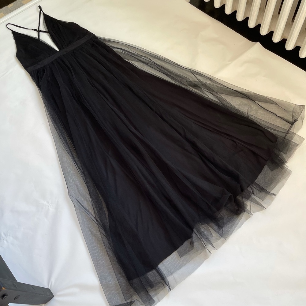 Black maxi dress with slits for prom, weddings,etc